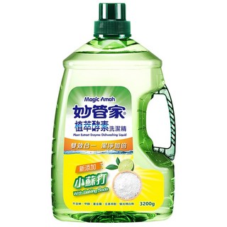 Magic Amah 妙管家 植萃酵素洗潔精 小蘇打, 3.2kg, 1桶