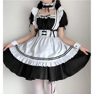 메이드복 하녀복 코스프레 할로윈 파티 앞치마