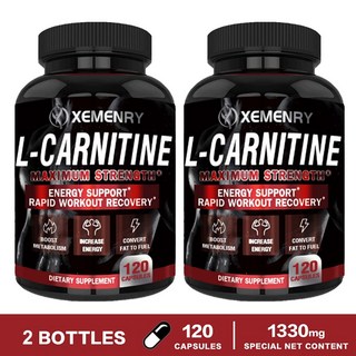 XEMENRY 左旋肉碱（L-Carnitine） - 60/120粒膠囊 美國製造, 120粒買一送一