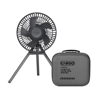 카고컨테이너 휴대용 선풍기 M 캠핑 타프팬 멀티팬 서큘레이터 무선 회전, 그레이
