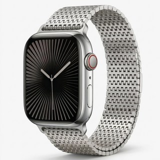 비브 애플워치 기어 메탈 스트랩, M Size(42/44/45/49mm), 실버