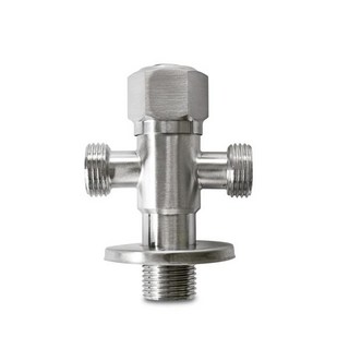 수브러시드 니켈 스테인레스 스틸 앵글 스톱 밸브 육각 스위치 스레드 냉온수 변기 수도꼭지 히터용 G1/, 02 1 개, 1개