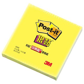 【文具通】3M Post-it 狠黏 迷你 可再貼 便條紙 255S 約50x50mm F5010381, 1個, 淺橘色
