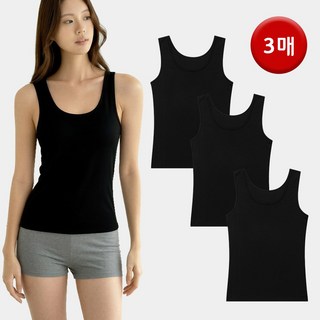 언더라인 여성 텐셀 스판 나시 런닝 국내생산