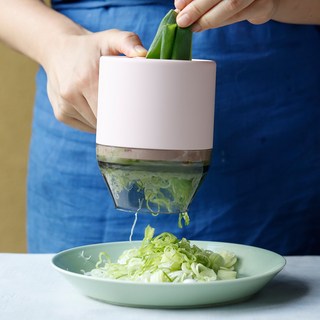 푸드시터 무선 멀티 슬라이서 채칼 다지기 거품기 2세대, 파우더핑크, 1개