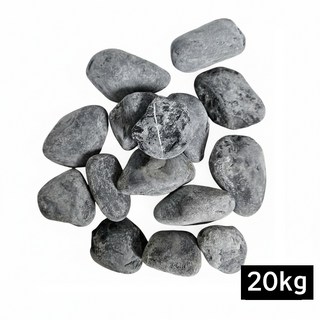고급 흑자갈 해미석 블랙, 1개, 30-40mm 20kg