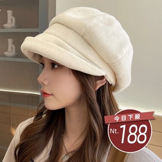 【台灣發貨】韓版英倫復古風貝雷帽，百搭休閒時尚配件，多色可選