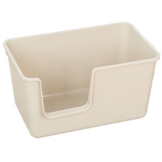 一體式貓砂盆 封閉式貓砂盆 加高防撥砂 防臭 特大貓砂盆 半封閉貓砂盆 寵物用品, 1個, 限時優惠【大號 經典】奶昔白(附貓鏟), 奶昔白