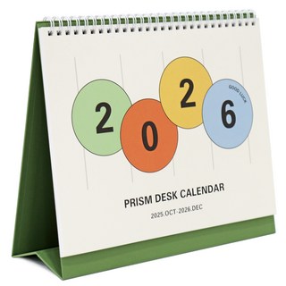 2026 프리즘 탁상 달력 (데스크 캘린더) 신년 2026년 카렌다 업무용, [J5 03-006600] 탁상달력