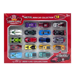 Best 兒童金屬迷你車系列 18 件套, 混色, 1盒