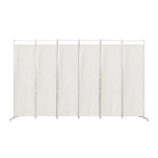 巴塞隆納 頂天立地240公分旋轉式開關門口袋屏風(可當防疫隔間屏風), 白色