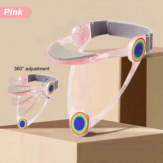 목견인기 거북목 교정기 가정용 경추 견인 기 공기압 목 스트레칭 기구 조정 가능한 자궁 경부 장치 자세 칼라 지원 들것 척추 보호대 통증 완화, 3)Pink