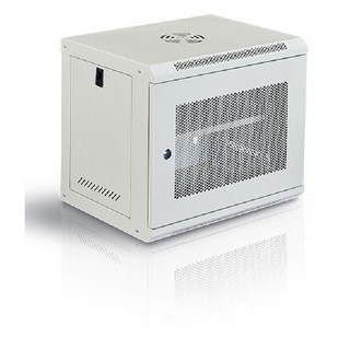 昆星科技 網絡機櫃 網格櫃 (6U~15U多尺寸) 升級加厚附輪子 機房機櫃 壁掛/落地式機櫃 電腦機櫃 伺服器機櫃, 9U-加厚冷軋鋼板【白色網門款】