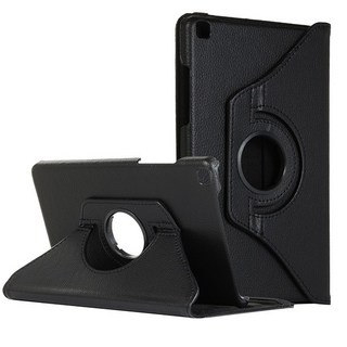 iPad 10.2 吋 旋轉皮套 荔枝紋 平板保護套 可站立支架, 黑色,IPAD 10.2, 1個