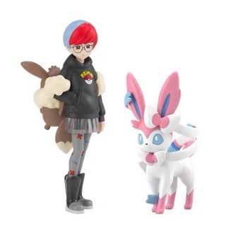 萬代 朱紫牡丹仙子伊布 1/20比例 世界scale world 神奇寶貝 手辦 預售, 1個, 仙子+人物+伊布 整套