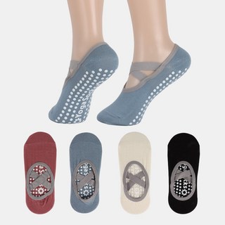 꿈꾸는아재 필라테스양말 미끄럼방지 논슬립 토삭스 요가양말 4종세트