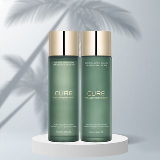 김정문알로에 큐어 하이드라 수딩 에멀젼 130ml +토너 130ml, 1세트