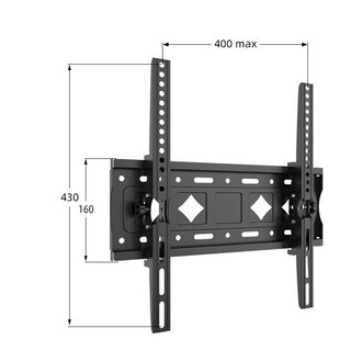 電視壁掛架 電視掛架 32-75吋 牆壁掛電視架 電視架 電視支架, 1個, 26-65可調角度(C43)