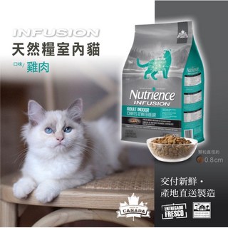拿鐵貓花花 Nutrience 紐崔斯 NFUSION 天然糧 田園系列 成貓/室內貓/幼貓 貓飼料 貓乾糧, 天然糧☑︎室內貓2.27kg（贈自然鮮, 1個