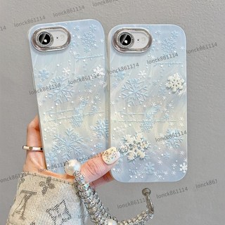 蘋果iPhone 16e Pro Max保護殼16Plus 16e 手機殼 防摔全包冰雪藍保護套, 藍色雪花,iPhone 16 plus, 1個