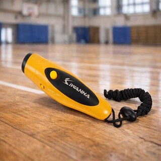 장군스포츠 IW 전자 호각 호루라기 KS828, 옐로우, 1개