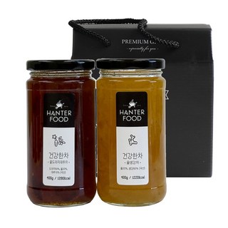 한터식품 꿀생강차 꿀도라지대추차 선물세트