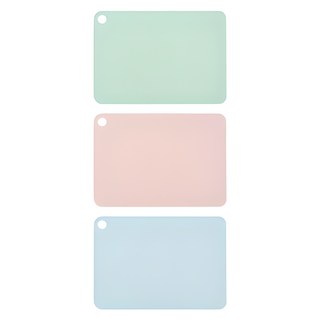 글라스락 베이비 TPU 도마 3P 세트 파스텔, 칼집에 강한 TPU 도마 파스텔 파우더민트 + 파우더핑크 + 파우더블루 세트, 1세트, 파우더민트 + 파우더핑크 + 파우더블루