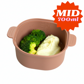 소노리떼 귀엽고 깜직한 국산 실리콘 계란찜기 사각 중형, 1개, 아몬드브라운