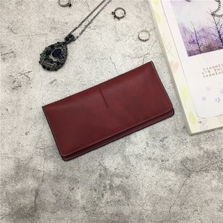 女士錢包 新款長款薄款卡包 - 歐美簡約復古風時尚百搭小錢夾