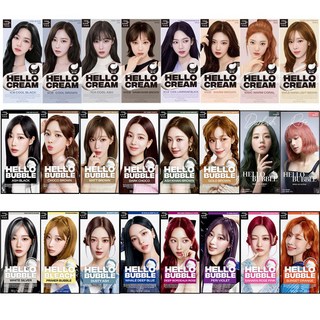 미쟝센 (신제품추가)블랙핑크 헬로버블 & 헬로크림 염색약 x 2개+아모레퍼시픽샘플(랜덤)증 정, 24.헬로블리치 프라이머 버블, 2개