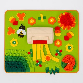 히야펫 노즈워크 매트 시리즈 캠핑장 에디션, 1개, 그린