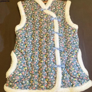 媽媽馬甲外套 最新款馬甲中國風大花襖仿古棉馬夾國潮女裝中國風民族風坎肩秋冬