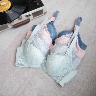 日藏內衣 MIT微光札記 上薄下厚 月牙軟鋼圈內衣 B-C罩杯 (灰、粉、綠、藍) 台灣製