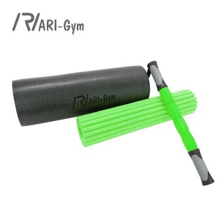 ARI 아리짐 3in1 테라피 롤러 키트 마사지스틱 폼롤러세트, 블랙 & 그린, 1개