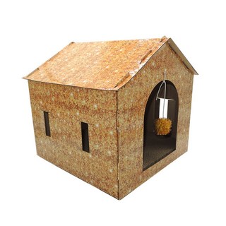 歐佩特台灣出貨一發發188黃金貓抓屋贈抓板一塊貓屋貓抓板黃金屋貓抓窩, 1個, 黃金屋