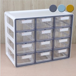 시스맥스 U.P 12단 시스템 멀티박스 보관함 화장품정리대 소품정리함 아크릴정리함 멀티박스 다용도정리함 데스크정리함 수납함, 색상, 그레이, 1개