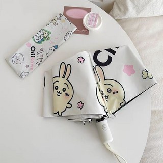 可愛烏薩奇自動雨傘全自動防曬紫外綫黑膠太陽傘遮陽傘晴雨兩用 ORRO