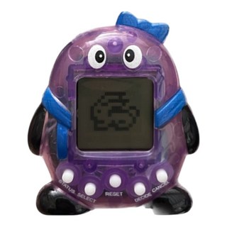 透明彩色心形電子雞 寵物機 掌上型電玩 168合1動物替換 寵物養成遊戲, 透明白, 1, JY-3074