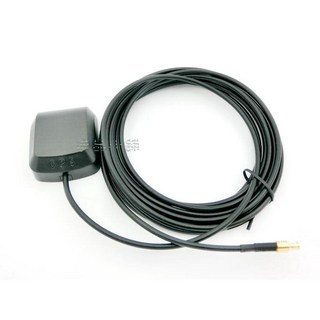 【逸品汽車百貨】車用GPS天線 導航接收器 高增益 MCX MMCX 彎頭 直頭 3米長 帶磁性 測速器 衛星導航, 1個, MCX直頭