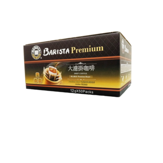BARISTA PREMIUM 西雅圖極品嚴焙大濾掛咖啡, 12g, 1箱, 50個裝
