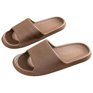 北歐簡約EVA防水拖鞋 室內外情侶浴室居家防滑拖鞋, 棕色, 1套裝