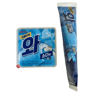 롯데웰푸드 와 소다 펜슬 12개 컵 8개 여름한정 대용량 아이스크림, 1세트