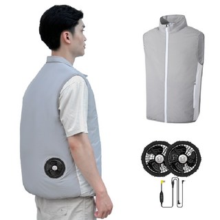 에어컨 조끼 USB 선풍기 옷 여름 아이스 쿨조끼 냉각 작업복