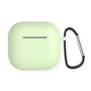 耳機保護殼，附掛鉤, 抹茶綠, 1個, Airpods 4代