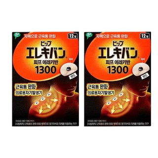 동국제약 피프 에레키반 1300 근육테이프, 12개입, 2개
