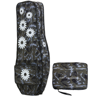 루틴골프 데이지카모 골프백 항공커버, 화이트