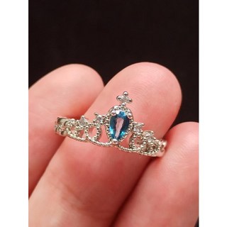 托帕石 倫敦藍 925銀 戒指 歐式