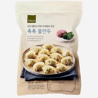 ORGA 촉촉한 물만두, 27개, 490g