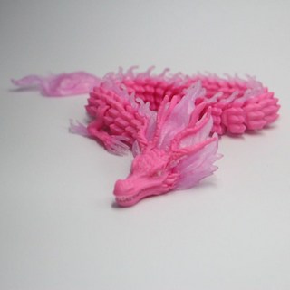 台灣爆款 列印玩具 爆款禮物 擺件 3d列印 3d列印兒童玩具禮物西海龍王敖閏哪咤周邊立體龍仿真龍擺攤熱款, 極簡【金屬感純銀】西海龍王敖閏41cm