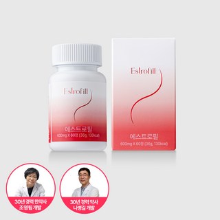 에스트로필 Estrofill 천연여성호르몬 비오틴 맥주효모 DHT억제 특허성분, 3박스, 60정
